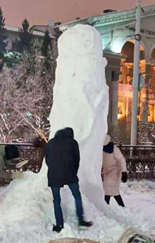 В Екатеринбурге полиция будет бороться с членами из снега